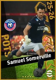 Samuel Somerville eFootball 2026 player card, 92 OVR GK