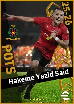 Hakeme Yazid Said eFootball 2026 player card, 90 OVR LWF