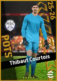 Thibaut Courtois eFootball 2026 player card, 97 OVR GK