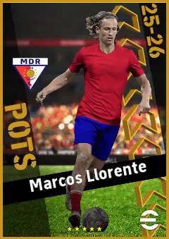 Marcos Llorente eFootball 2026 player card, 96 OVR RB
