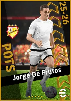 Jorge De Frutos eFootball 2026 player card, 93 OVR RMF