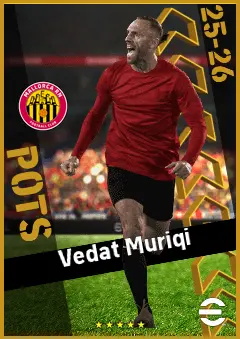 Vedat Muriqi eFootball 2026 player card, 95 OVR CF