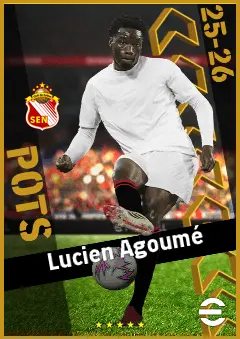 Lucien Agoumé eFootball 2026 player card, 93 OVR DMF