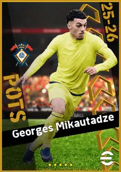 Georges Mikautadze eFootball 2026 player card, 95 OVR CF