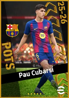 Pau Cubarsí eFootball 2026 player card, 96 OVR CB