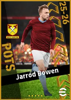 Jarrod Bowen eFootball 2026 player card, 96 OVR RMF