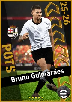 Bruno Guimarães eFootball 2026 player card, 96 OVR CMF