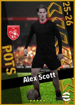 Alex Scott eFootball 2026 player card, 94 OVR CMF