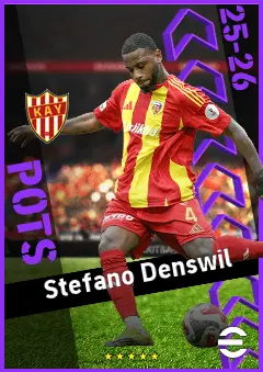 Stefano Denswil eFootball 2026 player card, 93 OVR CB