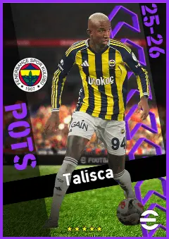 Talisca eFootball 2026 player card, 95 OVR AMF