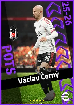 Václav Černý eFootball 2026 player card, 94 OVR RMF