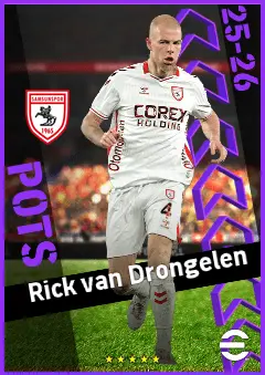 Rick van Drongelen eFootball 2026 player card, 93 OVR CB