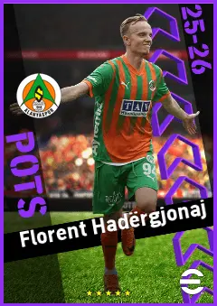 Florent Hadërgjonaj eFootball 2026 player card, 93 OVR RMF