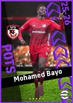 Mohamed Bayo eFootball 2026 player card, 93 OVR CF