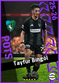 Tayfur Bingöl eFootball 2026 player card, 93 OVR LMF