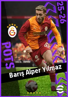 Barış Alper Yılmaz eFootball 2026 player card, 95 OVR CF