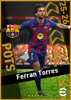 Ferran Torres eFootball 2026 player card, 95 OVR CF