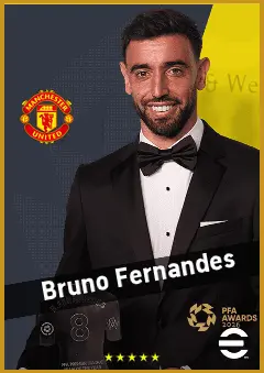 Bruno Fernandes eFootball 2026 player card, 96 OVR AMF