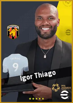 Igor Thiago eFootball 2026 player card, 95 OVR CF