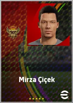 Mirza Çiçek eFootball 2026 player card, 74 OVR CB
