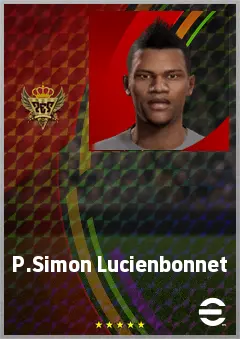 P.Simon Lucienbonnet eFootball 2026 player card, 76 OVR RB