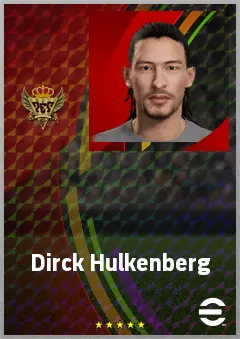 Dirck Hulkenberg eFootball 2026 player card, 79 OVR AMF
