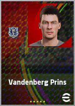 Vandenberg Prins eFootball 2026 player card, 73 OVR GK