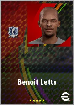 Benoit Letts eFootball 2026 player card, 73 OVR GK