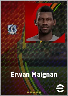 Erwan Maignan eFootball 2026 player card, 75 OVR CB