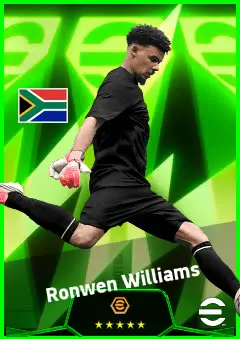 Ronwen Williams eFootball 2026 player card, 92 OVR GK