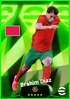 Brahim Díaz eFootball 2026 player card, 94 OVR RMF