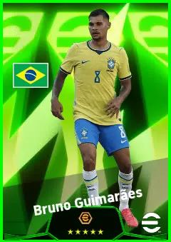 Bruno Guimarães eFootball 2026 player card, 95 OVR CMF