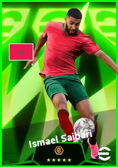 Ismael Saibari eFootball 2026 player card, 93 OVR CF