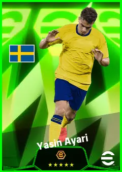 Yasin Ayari eFootball 2026 player card, 93 OVR CMF