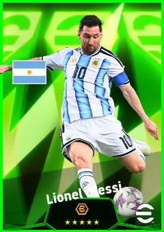 Lionel Messi eFootball 2026 player card, 95 OVR SS