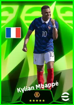 Kylian Mbappé eFootball 2026 player card, 96 OVR CF