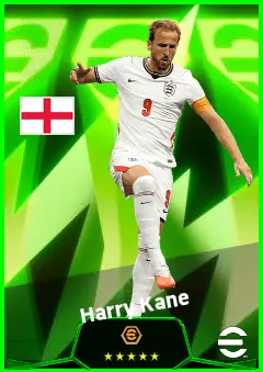 Harry Kane eFootball 2026 player card, 96 OVR CF