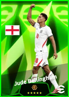 Jude Bellingham eFootball 2026 player card, 97 OVR AMF