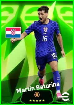 Martin Baturina eFootball 2026 player card, 93 OVR AMF