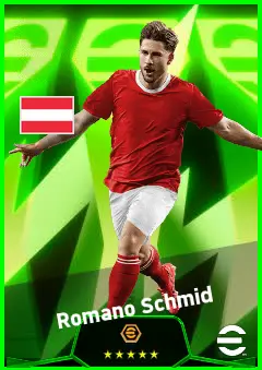 Romano Schmid eFootball 2026 player card, 93 OVR RMF