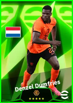 Denzel Dumfries eFootball 2026 player card, 94 OVR RB