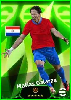 Matías Galarza eFootball 2026 player card, 92 OVR LMF