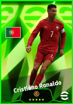 Cristiano Ronaldo eFootball 2026 player card, 95 OVR CF