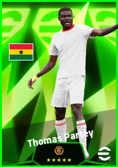 Thomas Partey eFootball 2026 player card, 93 OVR DMF