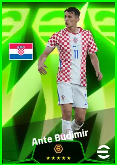 Ante Budimir eFootball 2026 player card, 93 OVR CF