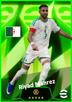Riyad Mahrez eFootball 2026 player card, 94 OVR RMF