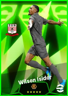 Wilson Isidor eFootball 2026 player card, 92 OVR CF