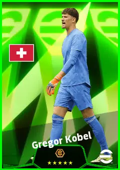Gregor Kobel eFootball 2026 player card, 95 OVR GK
