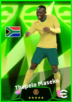 Thapelo Maseko eFootball 2026 player card, 92 OVR RMF