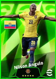 Nilson Angulo eFootball 2026 player card, 92 OVR LMF
